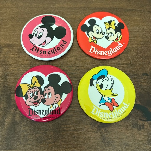 Disney Other - 4 Vintage 1970’s Disneyland Pins